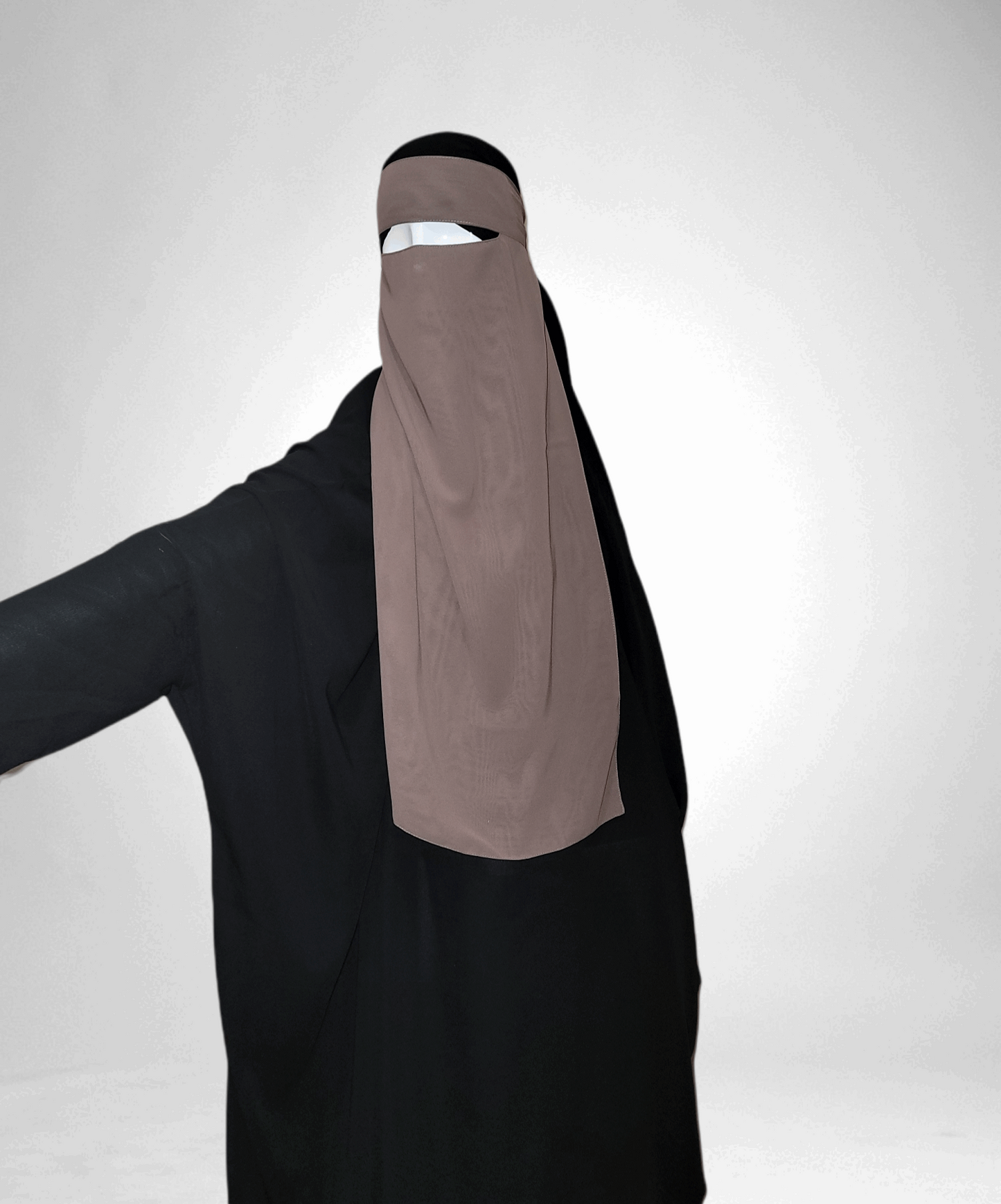 Long Single Layer Niqab - Rumaysa Fashionz