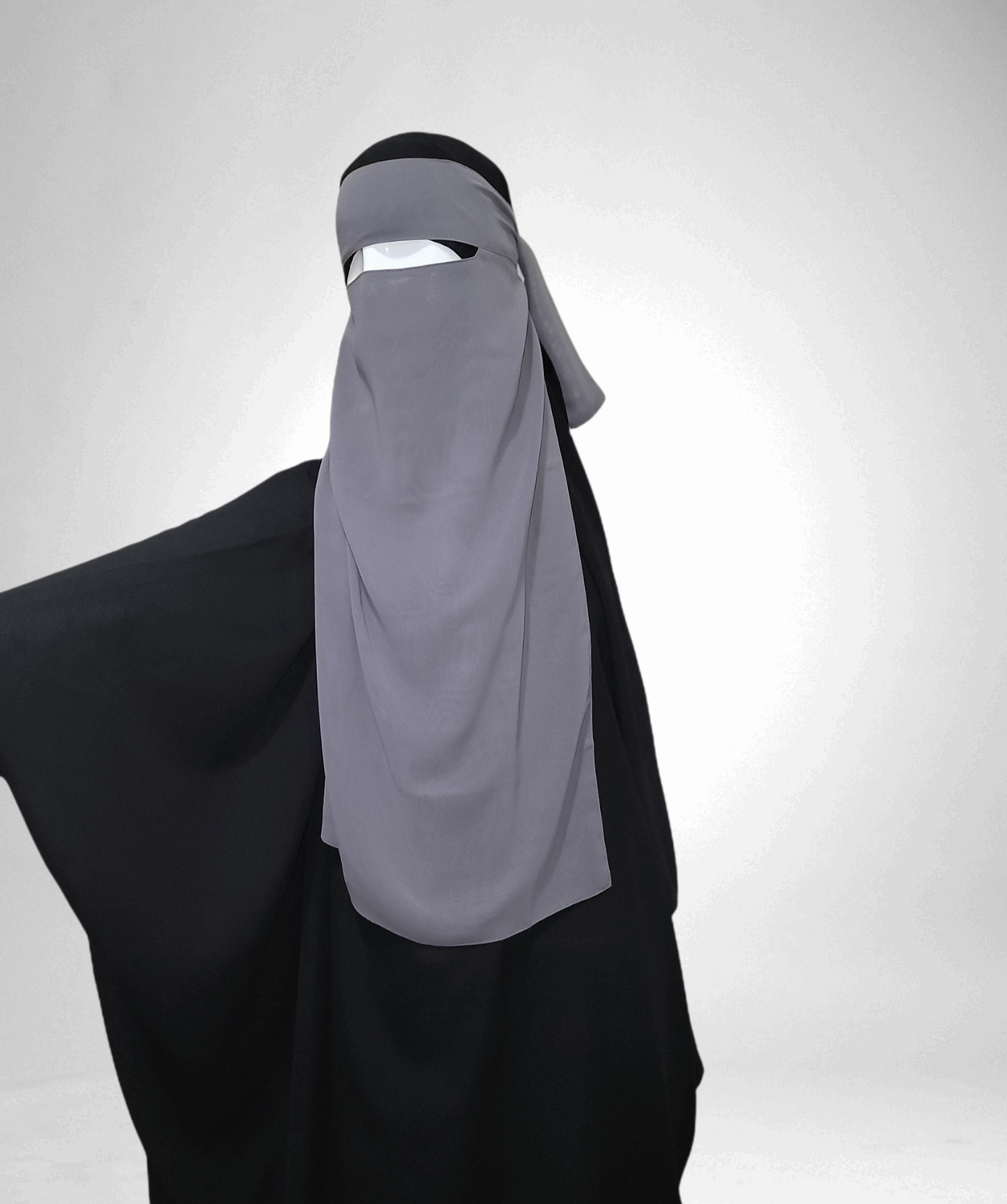 Long Single Layer Niqab - Rumaysa Fashionz