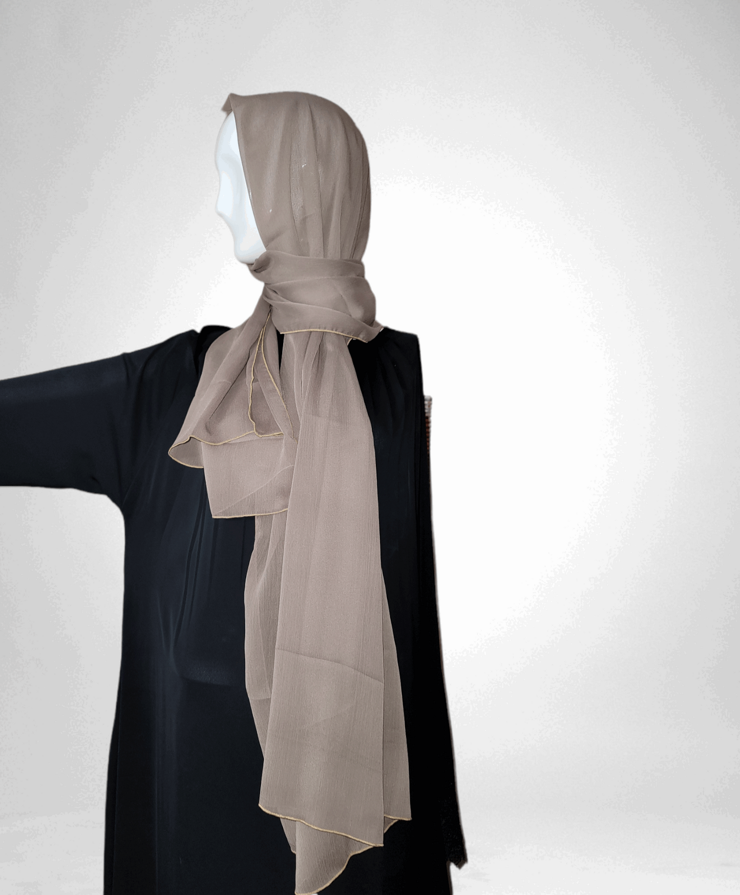 Crepe chiffon hijab - Rumaysa Fashionz