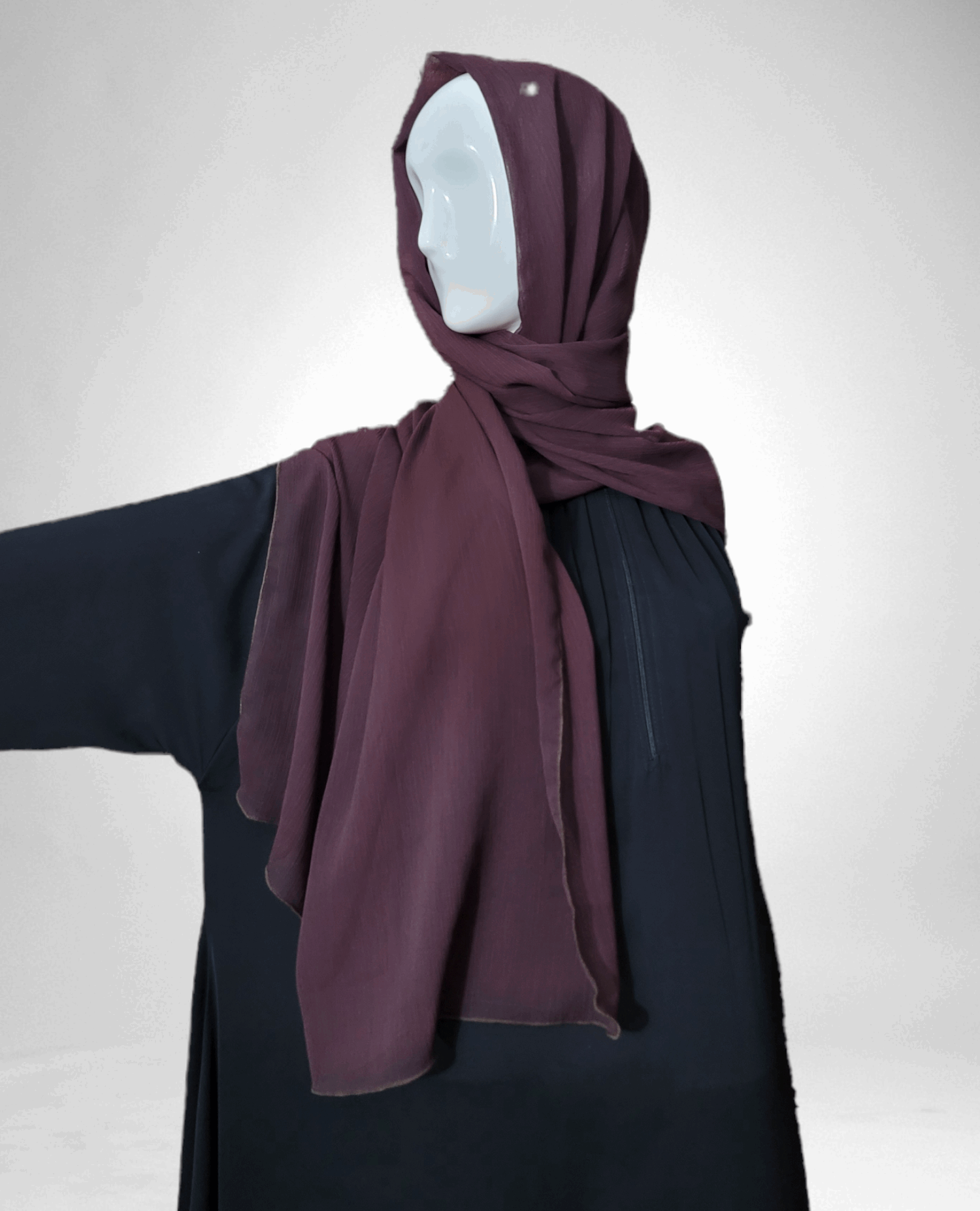 Crepe chiffon hijab - Rumaysa Fashionz