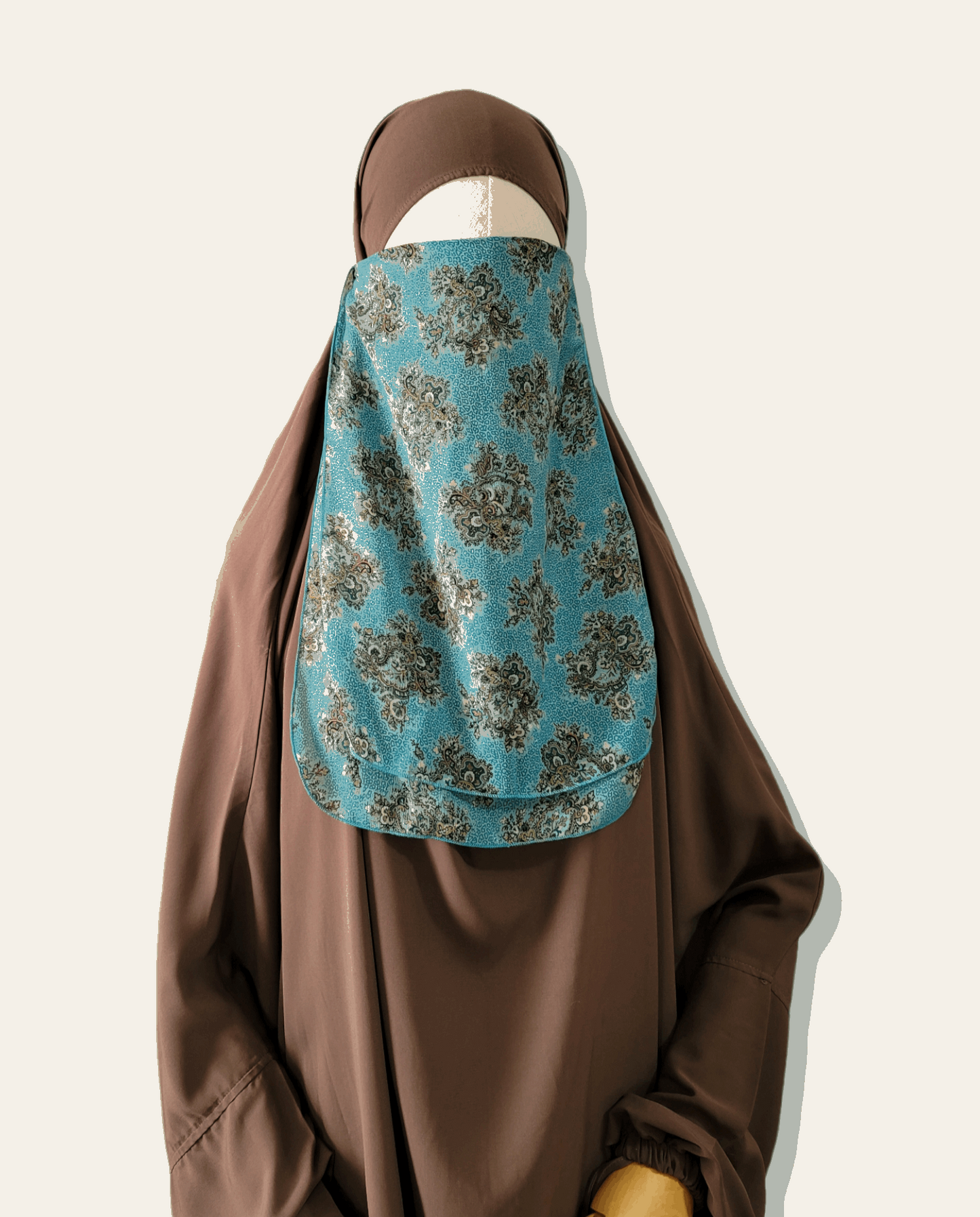Patterned half niqab