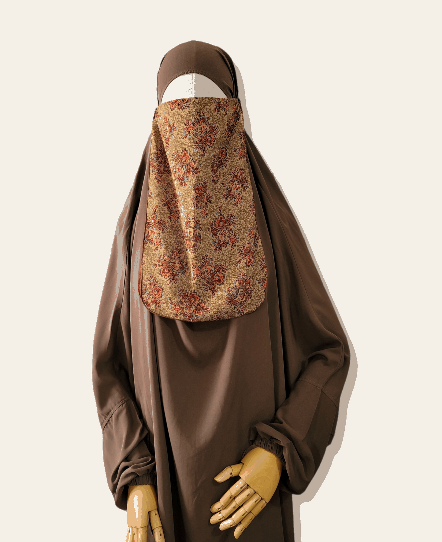 Patterned half niqab