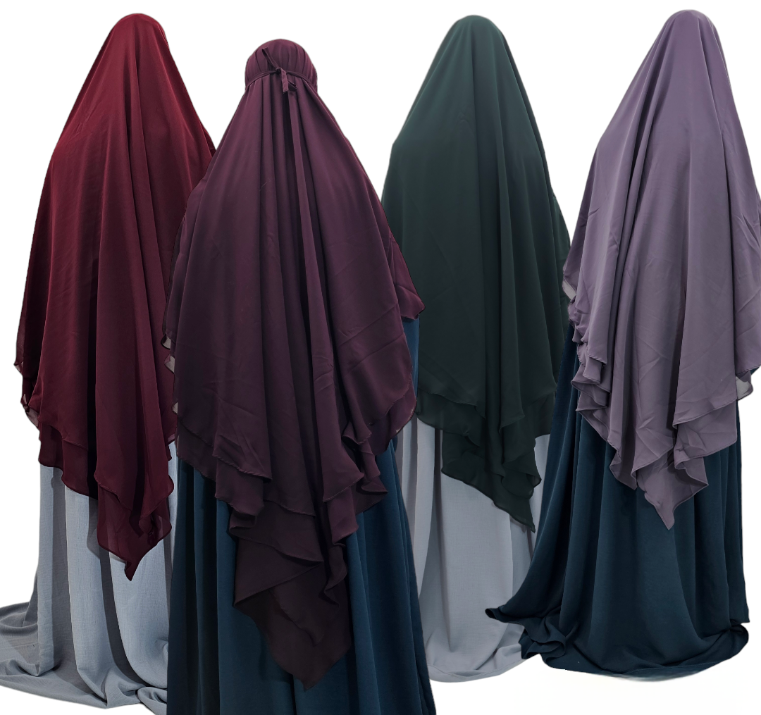 Elegant Two Layer Khimar