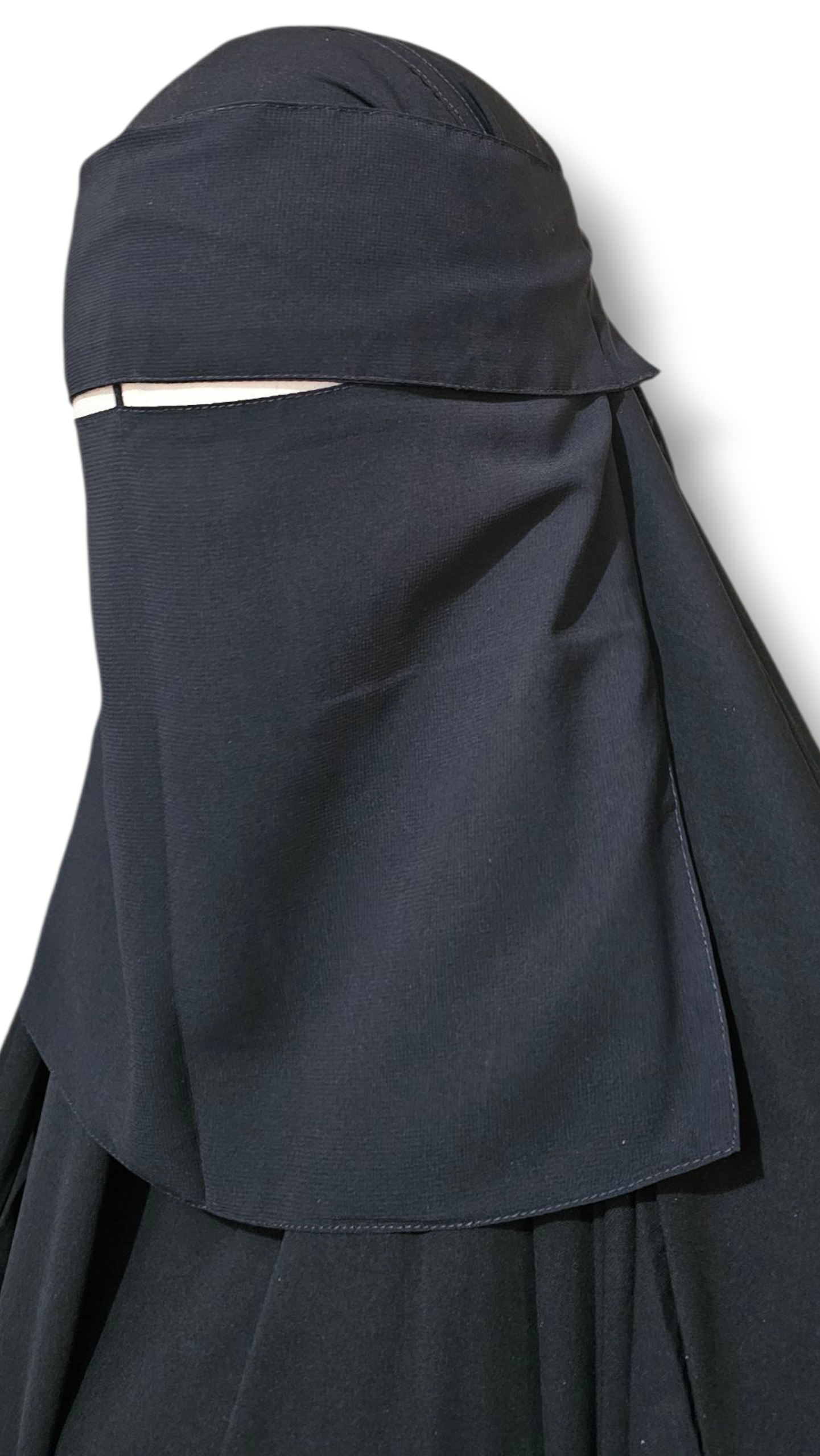 Flap niqab with nose string
