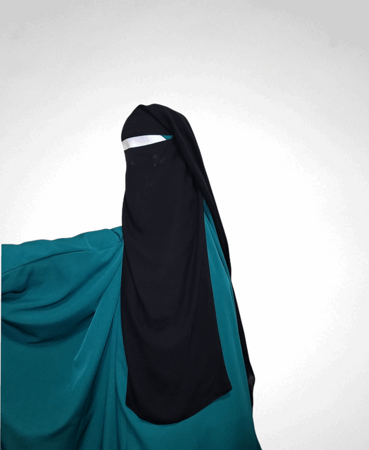 Long Double layer Niqab - Rumaysa Fashionz 