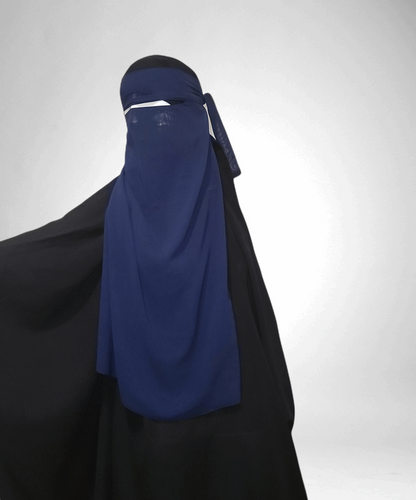 Long Single Layer Niqab - Rumaysa Fashionz 