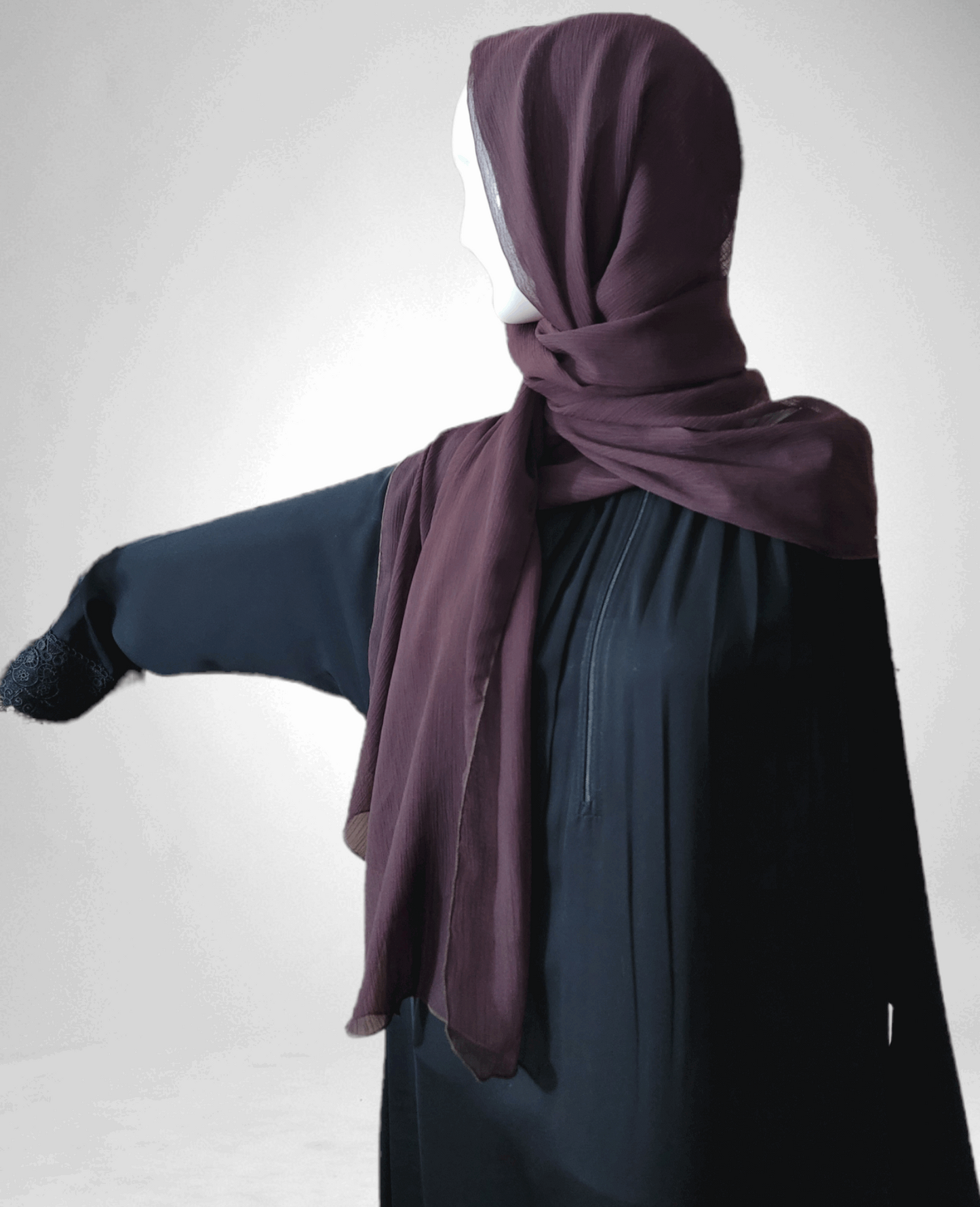 Crepe chiffon hijab - Rumaysa Fashionz 