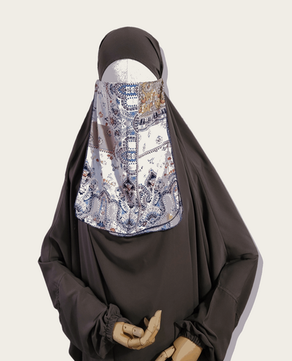 Patterned half niqab