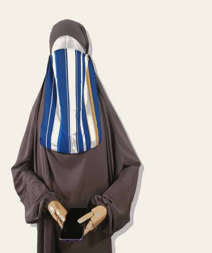 Patterned half niqab