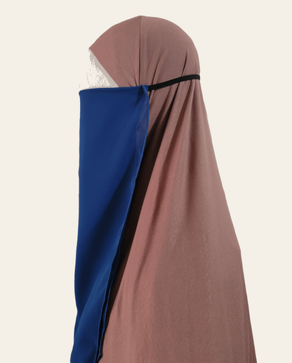 Pebble georgette half niqab
