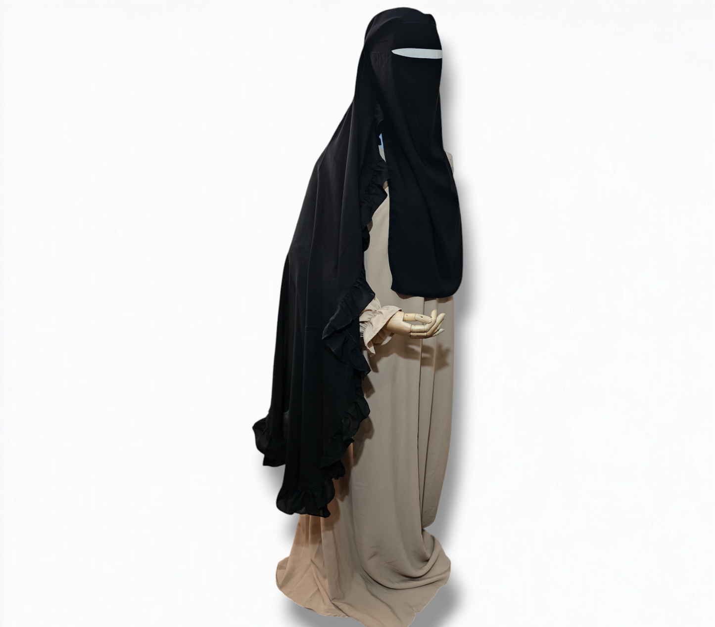 Double layer Ruffle niqab