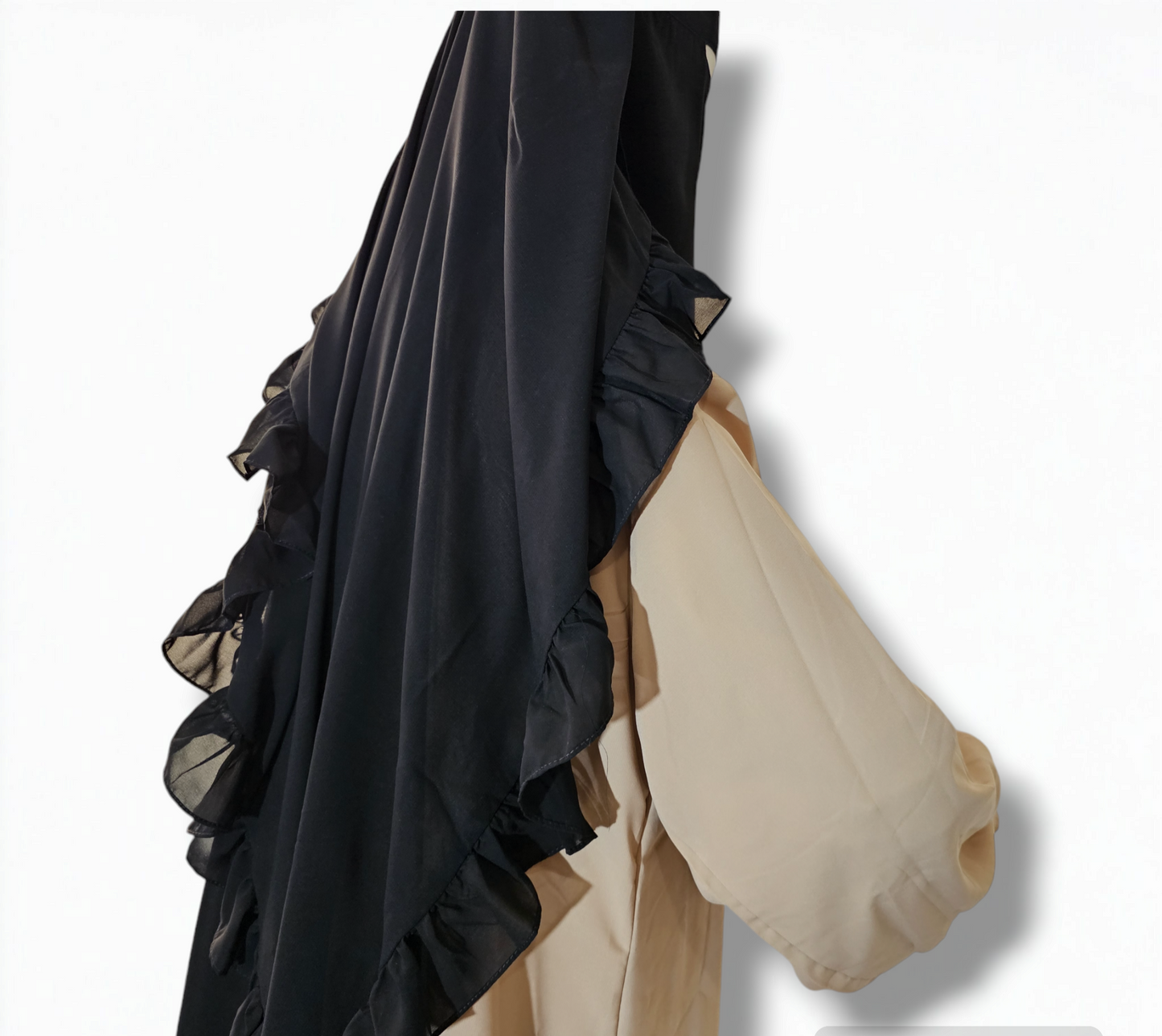 Double layer Ruffle niqab