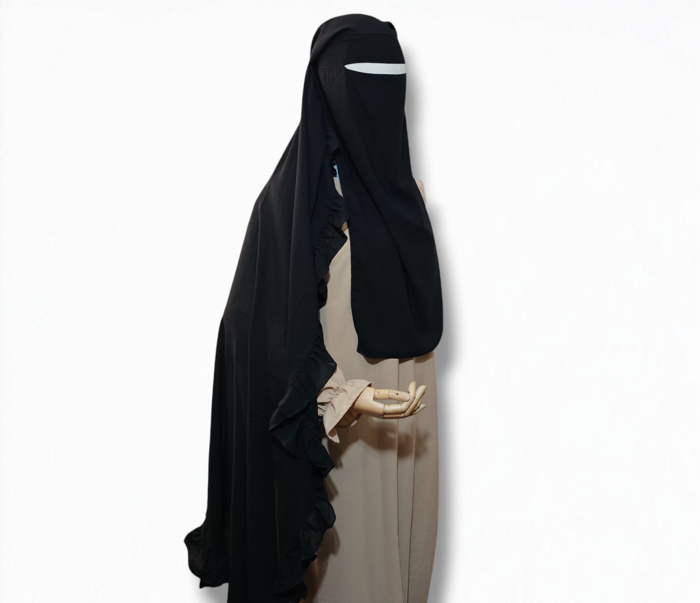 Double layer Ruffle niqab