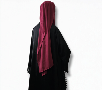 Double layer niqab with nose string