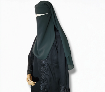 Triple layer diamond niqab