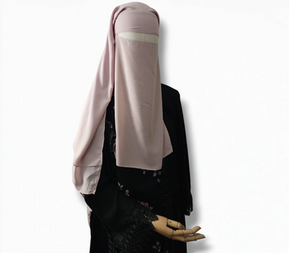 Triple layer diamond niqab